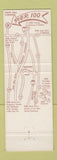 Matchbook Cover - Pier 100 Seafood Restaurant Somers NY