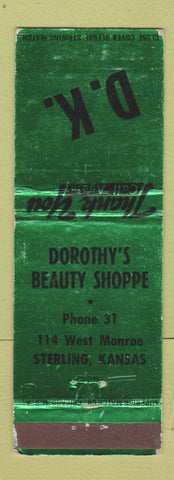 Matchbook Cover - Dorothy's Beauty Shoppe Sterling KS WEAR