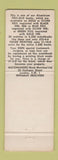 Matchbook Cover - Le Versailles Restaurant London UK England WEAR