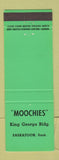 Matchbook Cover - Moochies Saskatoon SK NEON GREEN