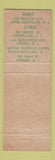 Matchbook Cover - Schait Son Dry Cleaners Laundry Upper Montclair NJ