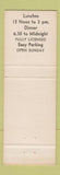 Matchbook Cover - Trattoria Pontevecchio Kensington UK England