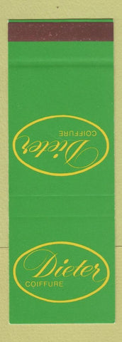Matchbook Cover - Dieter Coiffure Salon Zurich Switzerland SAMPLE