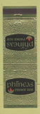 Matchbook Cover - Phineas Prime Rib Rockville MD