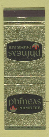 Matchbook Cover - Phineas Prime Rib Rockville MD