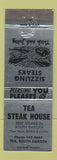 Matchbook Cover - Tea Steak House Tea SD