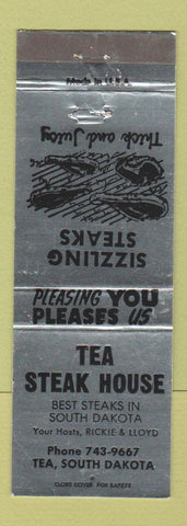 Matchbook Cover - Tea Steak House Tea SD