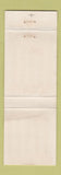 Matchbook Cover - Bliz Kit Yeoman Monticello IA WEAR