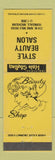 Matchbook Cover - Style Beauty Salon Ferndale MI