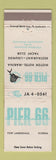 Matchbook Cover - Pier 66 Fort Lauderdale FL motor hotel WEAR