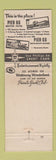 Matchbook Cover - Pier 66 Fort Lauderdale FL motor hotel WEAR