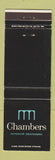 Matchbook Cover - Chambers Interior Designers Baltimore MD