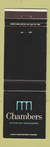 Matchbook Cover - Chambers Interior Designers Baltimore MD