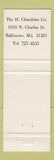 Matchbook Cover - Chambers Interior Designers Baltimore MD