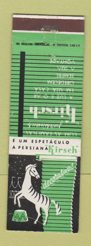 Matchbook Cover - Kirsch Decorators Brazil Sao Paulo