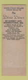 Matchbook Cover - Pike Diner Carlisle PA