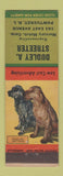 Matchbook Cover - Dudley Streeter Mercury Match Corp Pawtucket RI English Setter