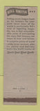 Matchbook Cover - WPEN Radio Philadelphia PA Bill Smith