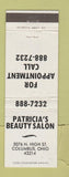 Matchbook Cover - Patrica's Beauty Salon Columbus OH