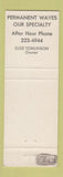 Matchbook Cover - Patterson Hotel Beauty Salon Bismarck ND