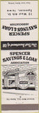 Matchbook Cover - Spencer Savings  and  Loan Spencer IA