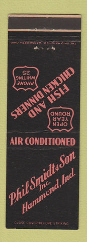 Matchbook Cover - Phil Smidt Son Restaurant Hammond IN