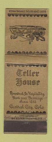 Matchbook Cover - Teller House Central City Colorado