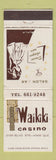 Matchbook Cover - Waikiki Casino Ste Anne QC tiki