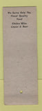 Matchbook Cover - Aiken's Restaurant Whitehall NY