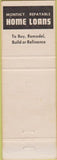 Matchbook Cover - Security Federal Savings Alice TX