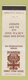 Matchbook Cover - Pick A Dilly Steak House