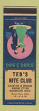 Matchbook Cover - Ted's Nite Club Muskegon MI