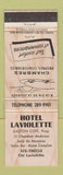 Matchbook Cover - Hotel Laviolette Ste Thecle QC WEAR