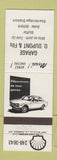 Matchbook Cover - Garage O Dupont & Fils Stanbridge Station QC