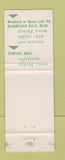 Matchbook Cover - Ted's Restaurants Bloomfield Hills Pontiac MI