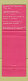 Matchbook Cover - Intellectually Handicapped Children's Society Auckland NZ