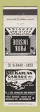 Matchbook Cover - SD Kaplan Garage Chicago IL