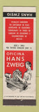 Matchbook Cover - Hans Sweig Auto Repair Brazil