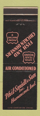 Matchbook Cover - Phil Smidt Son Restaurant Hammond IN