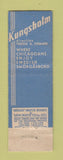 Matchbook Cover - Kungsholm Restaurant Chicago IL Midget