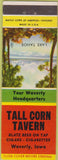 Matchbook Cover - Tall Corn Tavern Waverly IA