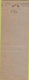 Matchbook Cover - Tall Corn Tavern Waverly IA