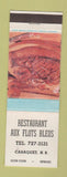 Matchbook Cover - Restaurant Aux Flots Bleus Caraquet NB