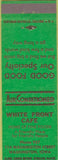 Matchbook Cover - White Front Cafe Washington IA