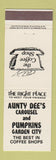 Matchbook Cover - Aunty Dee's Carousel Pumpkins Garden City Australia