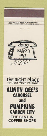 Matchbook Cover - Aunty Dee's Carousel Pumpkins Garden City Australia