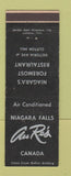 Matchbook Cover - Au Res' Restaurant Niagara Falls ON