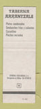 Matchbook Cover - Arrantzale Restaurant Bilbao Spain SAMPLE