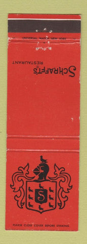 Matchbook Cover - Schrafft's Restaurant New York City