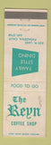Matchbook Cover - The Reyn Coffee Shop Pasadena CA
